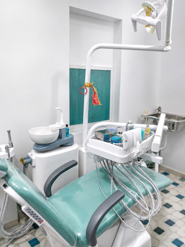 The dental chair and treatment unit at The Tooth Korner